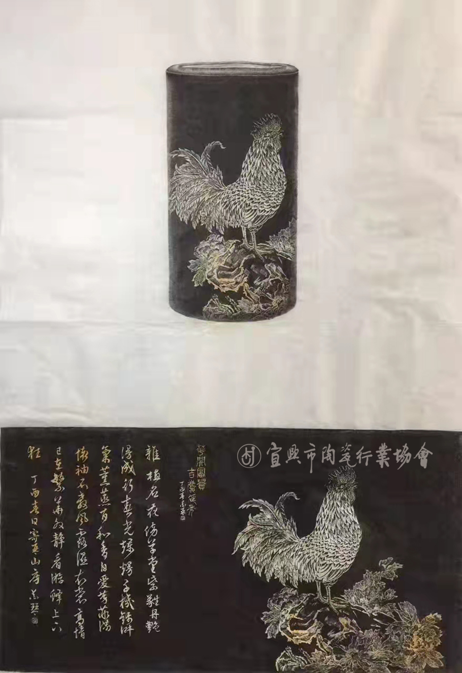 花开富贵吉庆延年帽筒（一对）.jpg